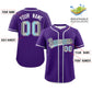Custom Purple Demiboy For Pride Month Classic Style Authentic Baseball Jersey Limited
