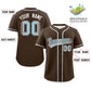 Custom Brown Demiboy For Pride Month Classic Style Authentic Baseball Jersey Limited