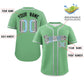 Custom Light Green Demiboy For Pride Month Classic Style Authentic Baseball Jersey Limited