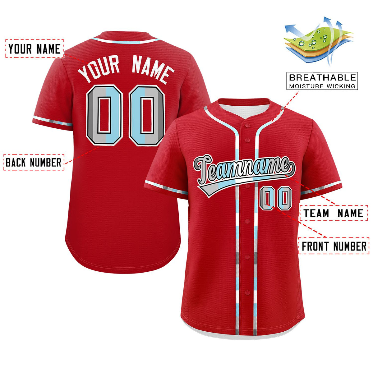 Custom Red Demiboy For Pride Month Classic Style Authentic Baseball Jersey Limited