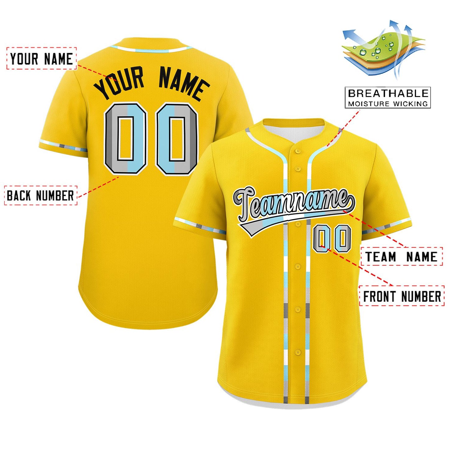 Custom Gold Demiboy For Pride Month Classic Style Authentic Baseball Jersey Limited