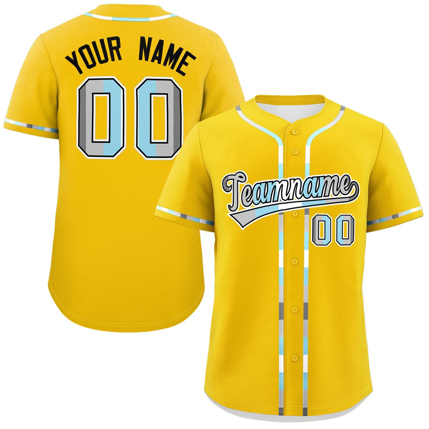 Custom Gold Demiboy For Pride Month Classic Style Authentic Baseball Jersey