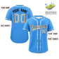 Custom Powder Blue Demiboy For Pride Month Classic Style Authentic Baseball Jersey Limited