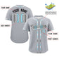 Custom Gray Demiboy For Pride Month Classic Style Authentic Baseball Jersey Limited