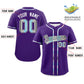 Custom Purple Demiboy For Pride Month Classic Style Authentic Baseball Jersey Limited