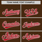 Custom Brown Red Stripe Animals Graffiti Pattern Raglan Sleeves Authentic Baseball Jersey Limited