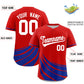 Custom Red Royal Wind Mark Graffiti Pattern Authentic Baseball Jersey Limited
