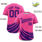 Custom Pink Purple Wind Mark Graffiti Pattern Authentic Baseball Jersey Limited