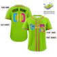 Custom Neon Green Pansexuality For Pride Month Classic Style Authentic Baseball Jersey Limited