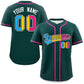 Custom Midnight Green Pansexuality For Pride Month Classic Style Authentic Baseball Jersey