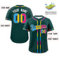 Custom Midnight Green Pansexuality For Pride Month Classic Style Authentic Baseball Jersey Limited