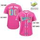Custom Pink Genderflux For Pride Month Classic Style Authentic Baseball Jersey Limited