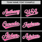 Custom Black Pink Grid Blur Pattern Authentic Baseball Jersey Limited