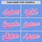 Custom Light Blue Pink Grid Blur Pattern Authentic Baseball Jersey Limited