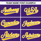 Custom Purple Gold Personalized Flame Graffiti Pattern Authentic Baseball Jersey Limited