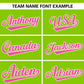 Custom Neon Green Pink Personalized Flame Graffiti Pattern Authentic Baseball Jersey Limited