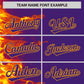 Custom Purple Personalized 3D Flame Design Authentic Baseball Jersey Limited
