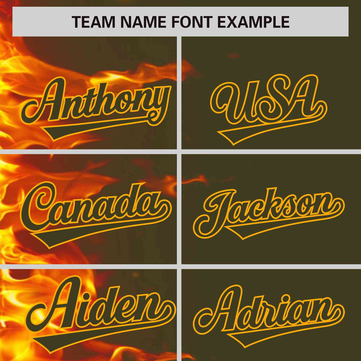 Custom Olive Personalized 3D Flame Design Authentic Baseball Jersey Limited