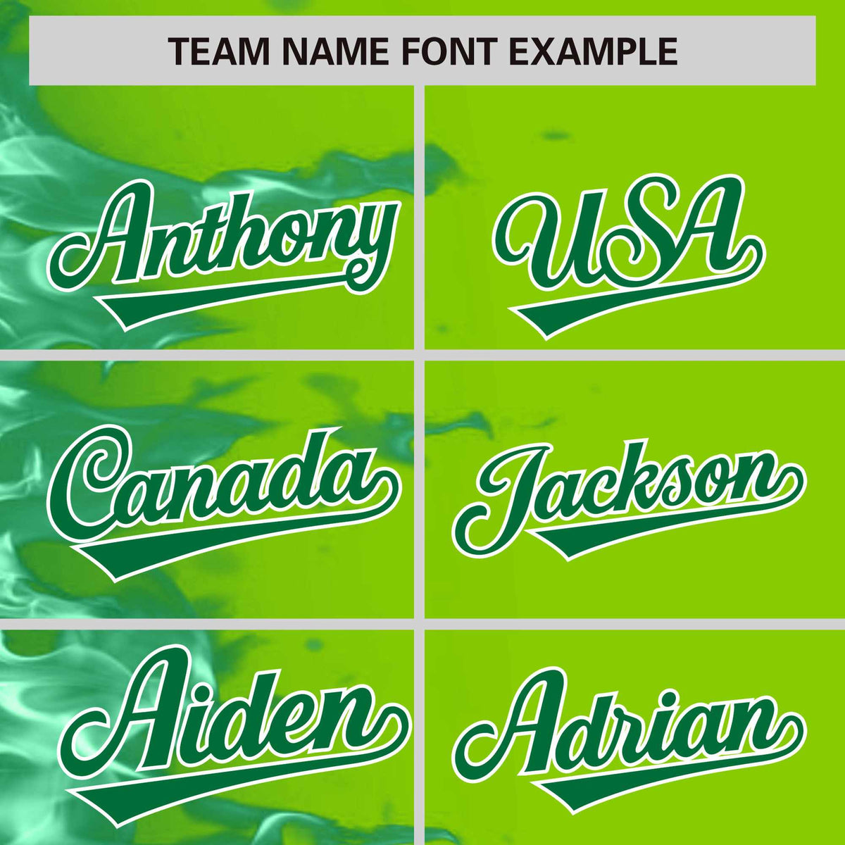 Custom Neon Green Personalized 3D Flame Design Authentic Baseball Jersey Limited