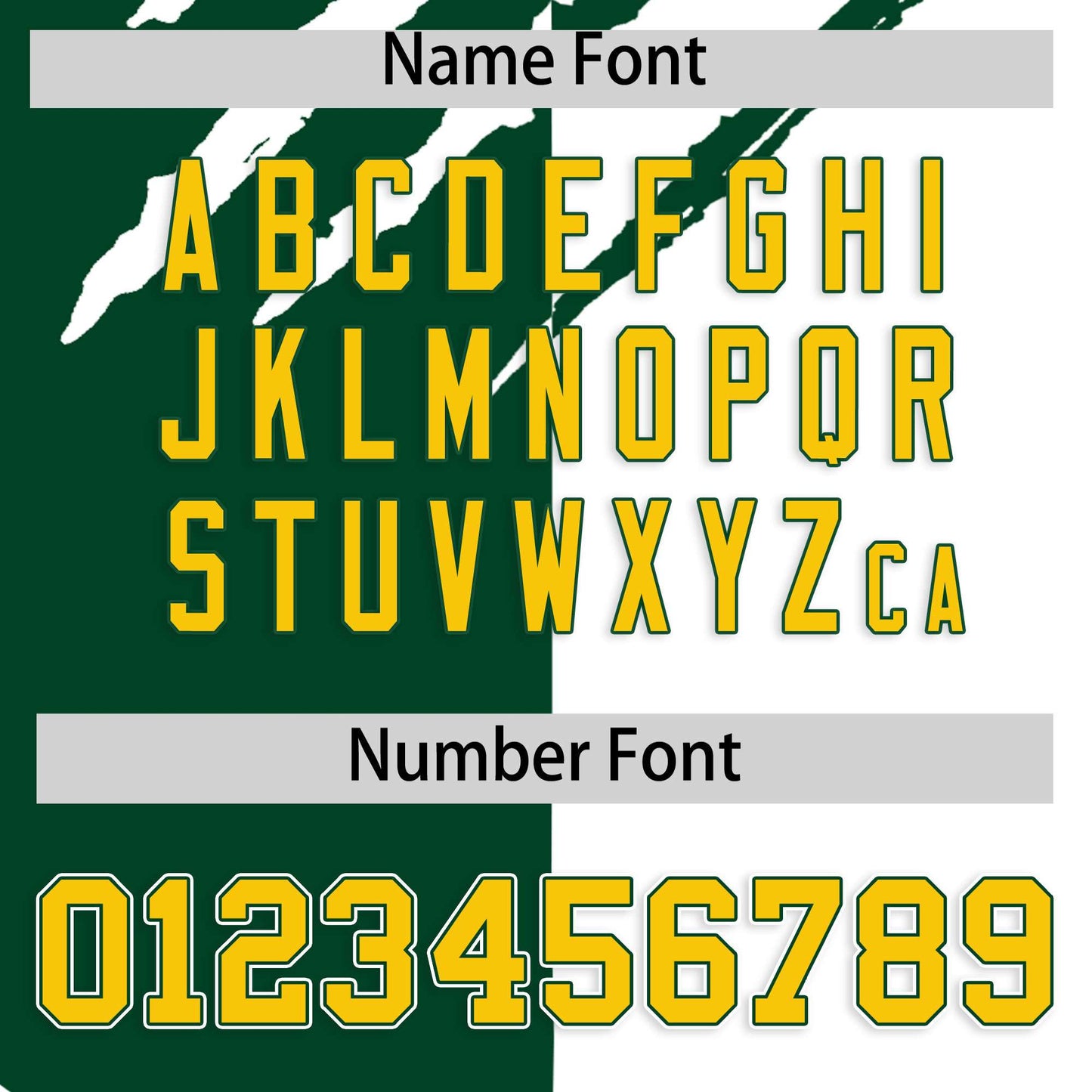 Custom Green White Split Tiger Claw Scratch Pattern Baseball Jersey Limited