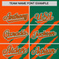 Custom Orange Kelly Green Split Tiger Claw Scratch Pattern Baseball Jersey Limited