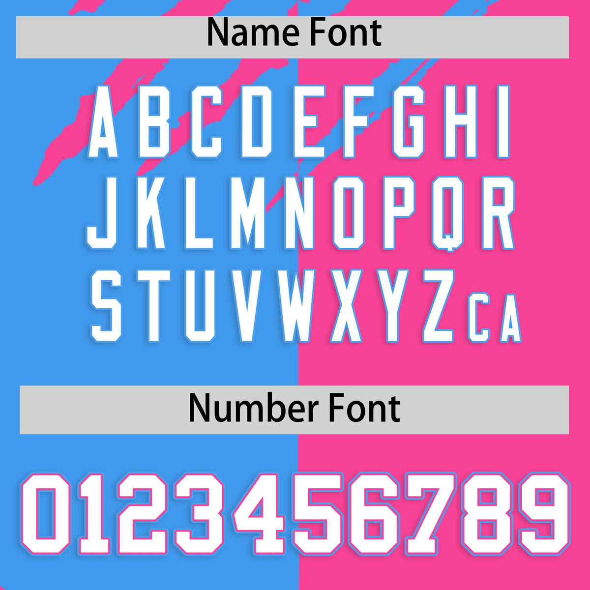 Custom Powder Blue Pink Split Tiger Claw Scratch Pattern Baseball Jersey Limited