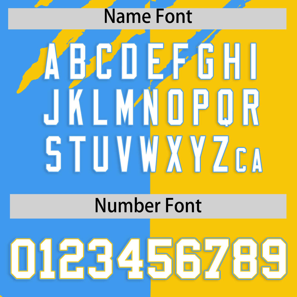 Custom Powder Blue Gold Split Tiger Claw Scratch Pattern Baseball Jersey Limited