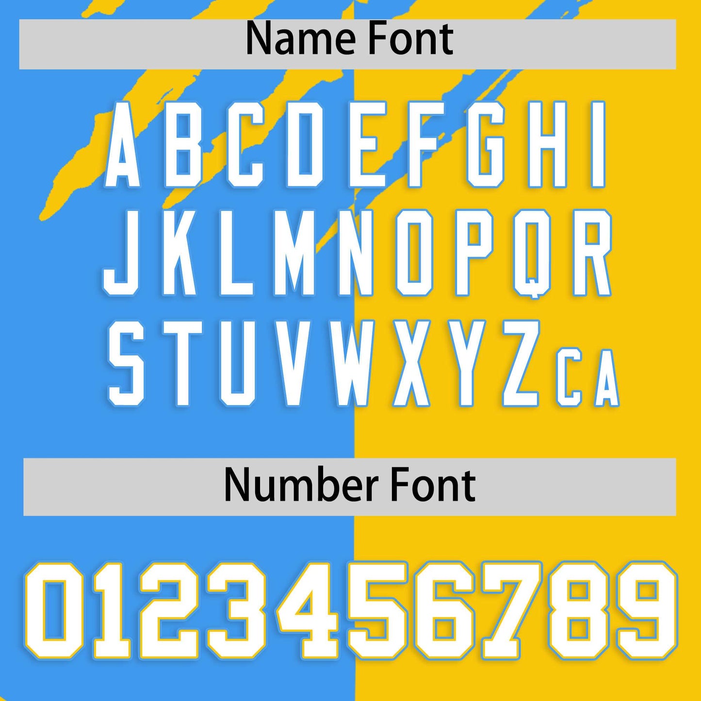 Custom Powder Blue Gold Split Tiger Claw Scratch Pattern Baseball Jersey Limited