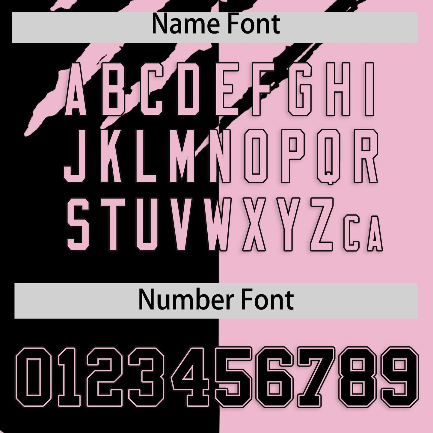 Custom Black Light Pink Split Tiger Claw Scratch Pattern Baseball Jersey Limited