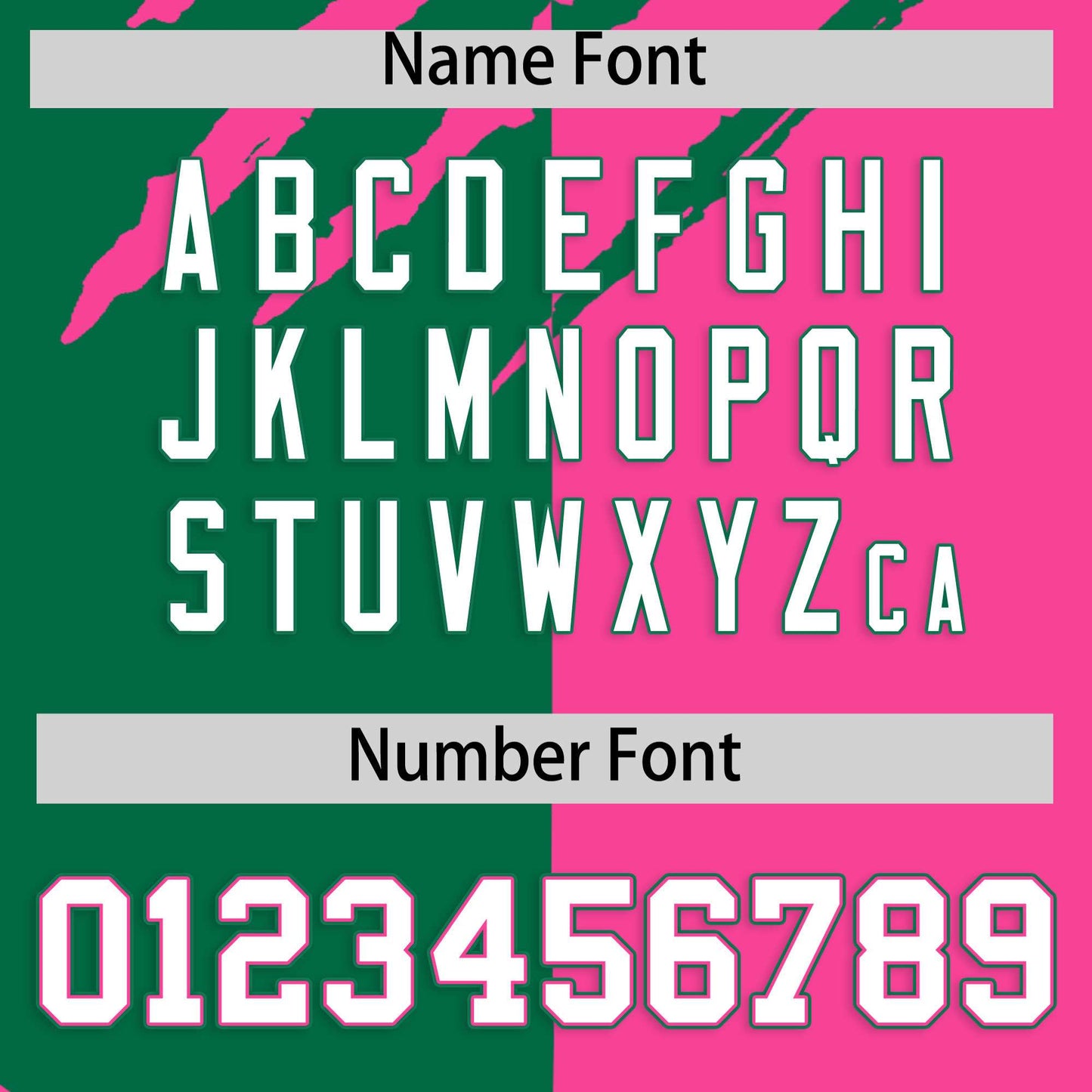 Custom Kelly Green Pink Split Tiger Claw Scratch Pattern Baseball Jersey Limited