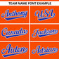 Custom Orange Royal Personalized Gradient Ribbed Design Authentic Baseball Jersey Limited