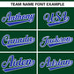 Custom Green Royal Personalized Gradient Ribbed Design Authentic Baseball Jersey Limited