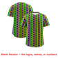 Custom Purple Kelly Green Gold Stripe Personalization Mardi Gras Authentic Baseball Jersey Limited
