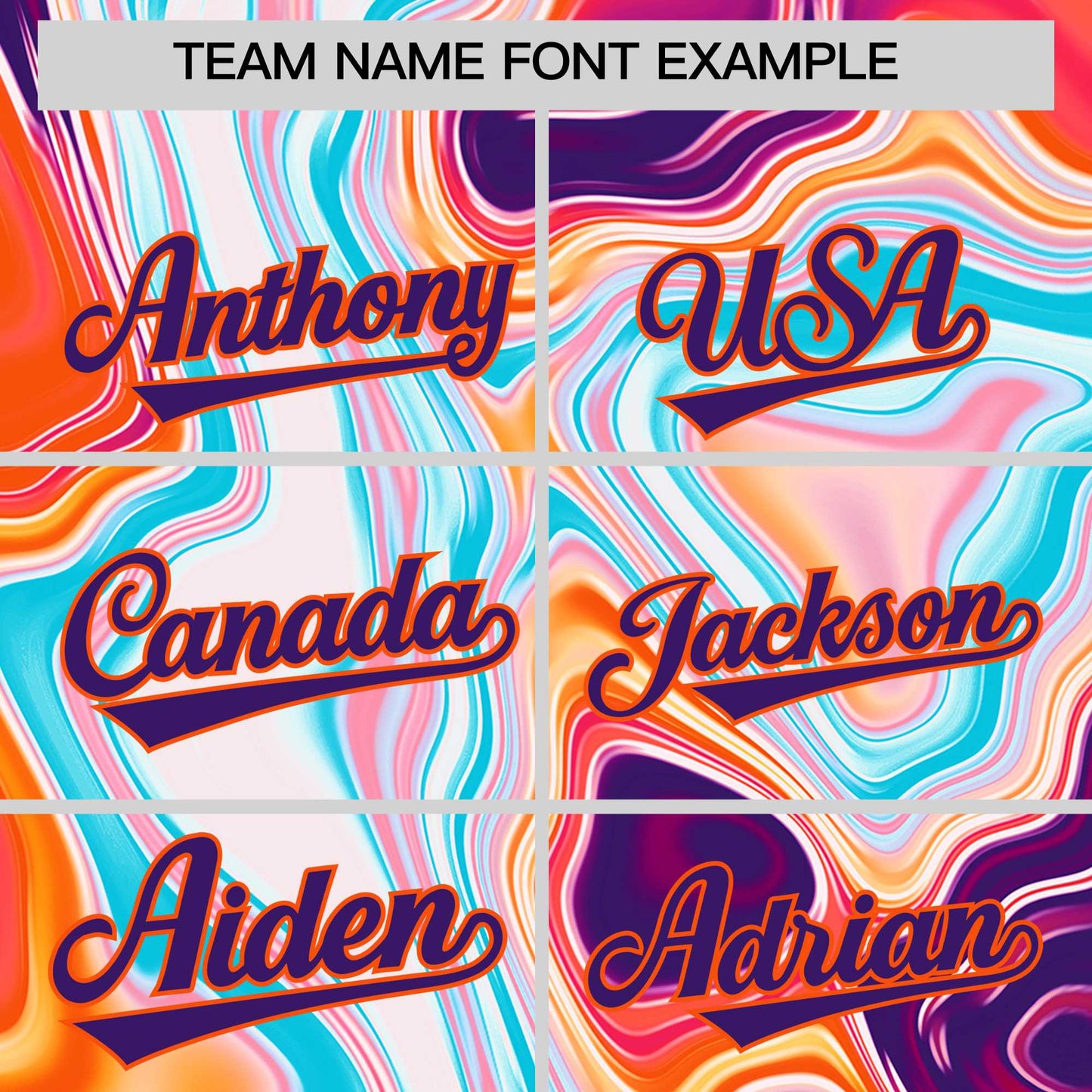 Custom Orange Split Fashion Fluid Pattern Authentic Baseball Jersey Limited