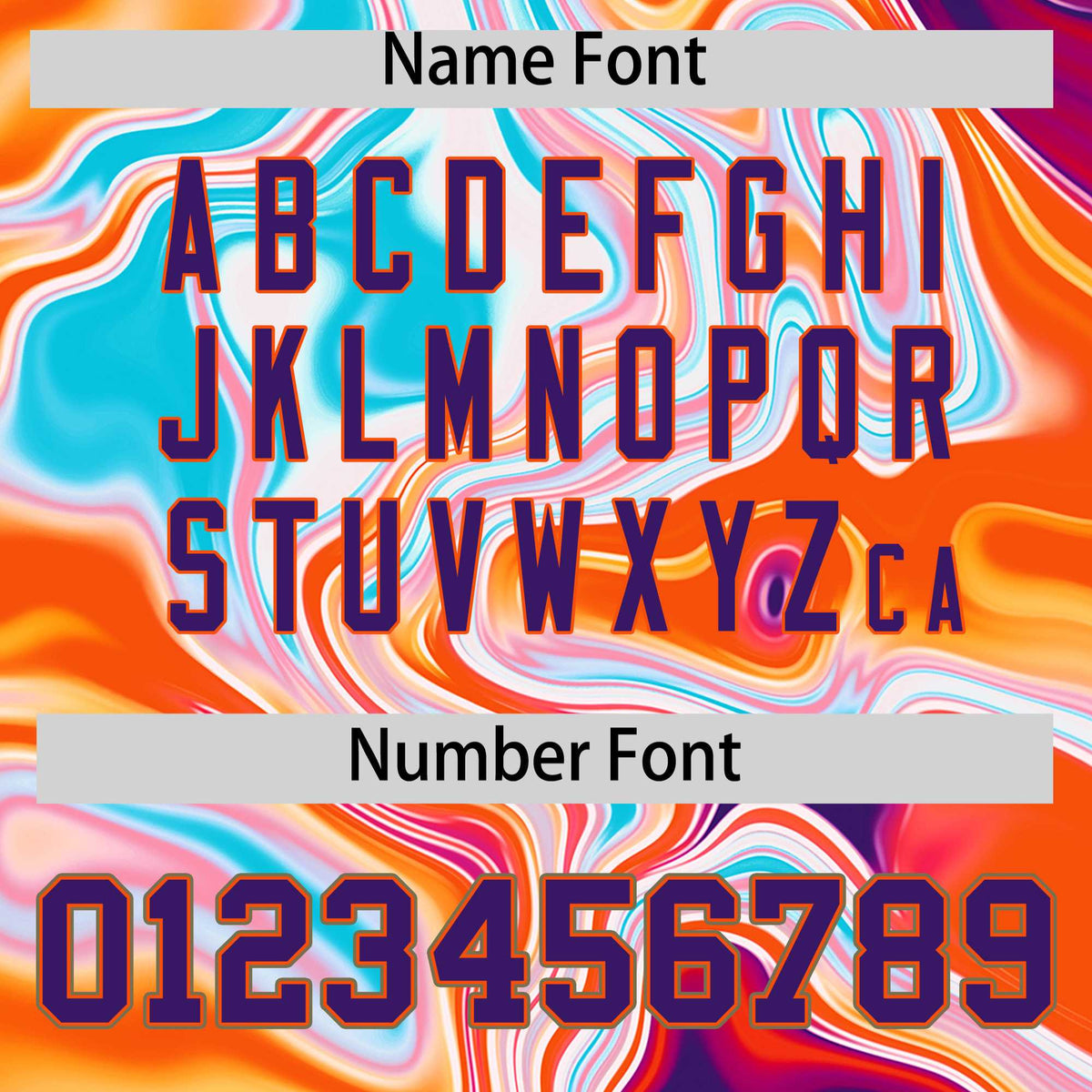 Custom Orange Split Fashion Fluid Pattern Authentic Baseball Jersey Limited