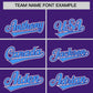 Custom Purple Powder Blue Personalized Color Block Authentic Baseball Jersey Limited