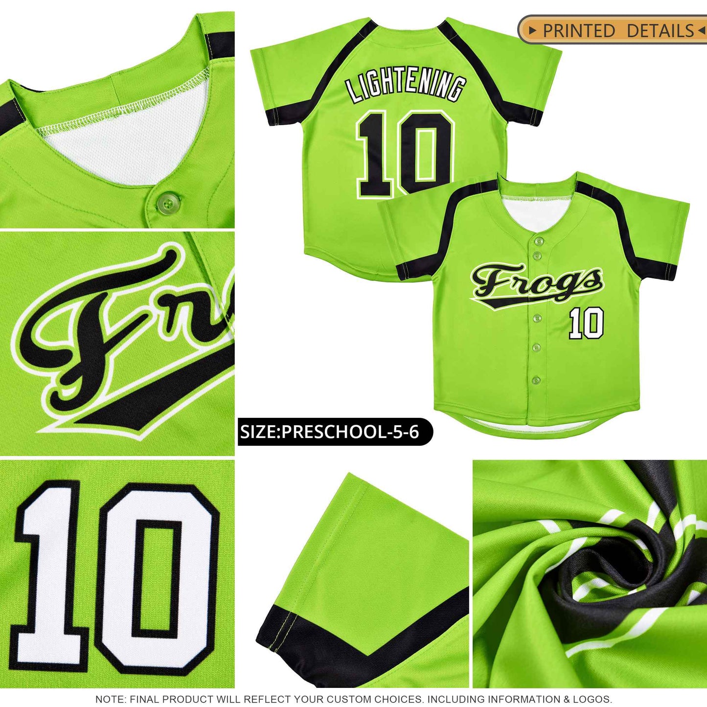 Custom Neon Green Pink Personalized Color Block Authentic Baseball Jersey Limited