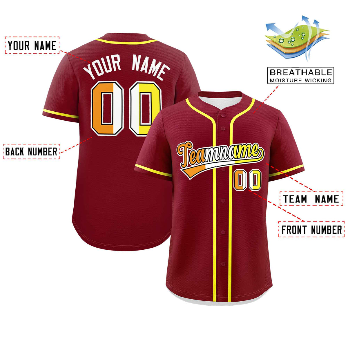 Custom Crimson Maverique For Pride Month Classic Style Authentic Baseball Jersey Limited