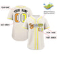 Custom Cream Maverique For Pride Month Classic Style Authentic Baseball Jersey Limited