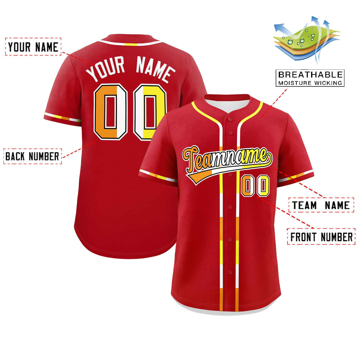 Custom Red Maverique For Pride Month Classic Style Authentic Baseball Jersey Limited