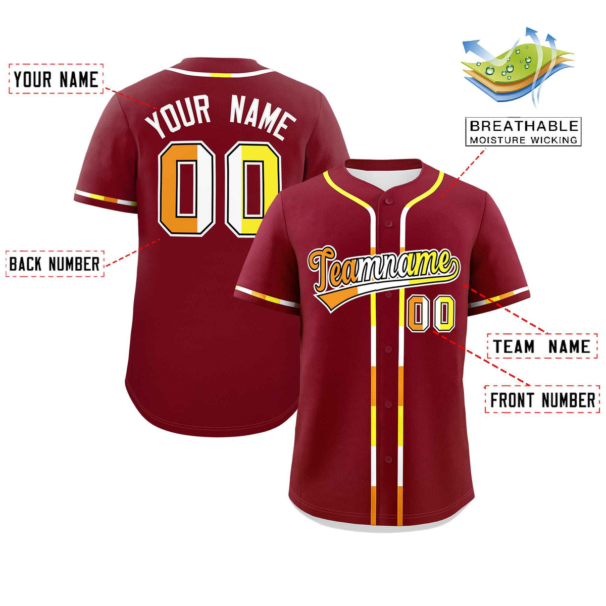 Custom Crimson Maverique For Pride Month Classic Style Authentic Baseball Jersey Limited