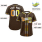 Custom Brown Maverique For Pride Month Classic Style Authentic Baseball Jersey Limited