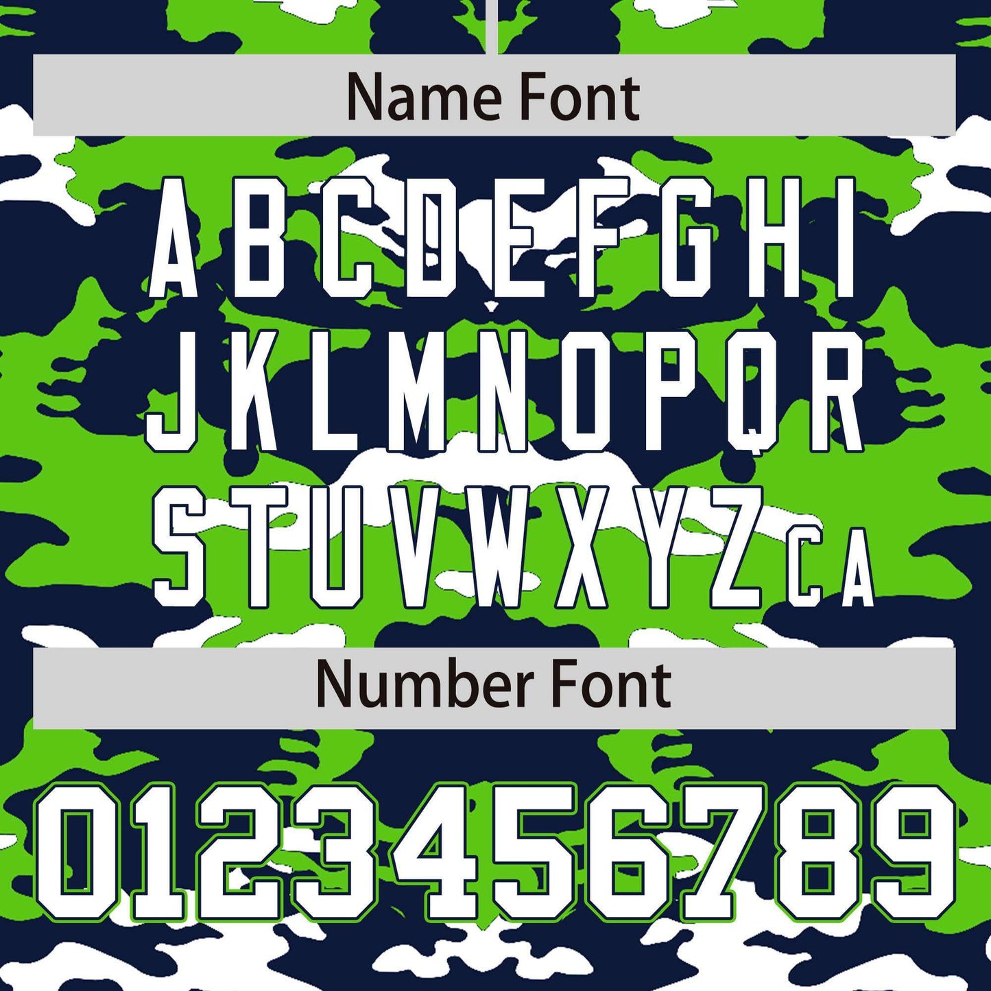 Custom Navy Neon Green-White Personalized Camo Design Authentic Baseball Jersey Limited