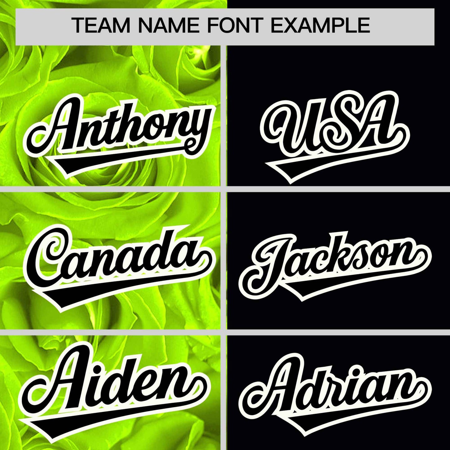 Custom Neon Green Black Split Rose Print Authentic Baseball Jersey Limited