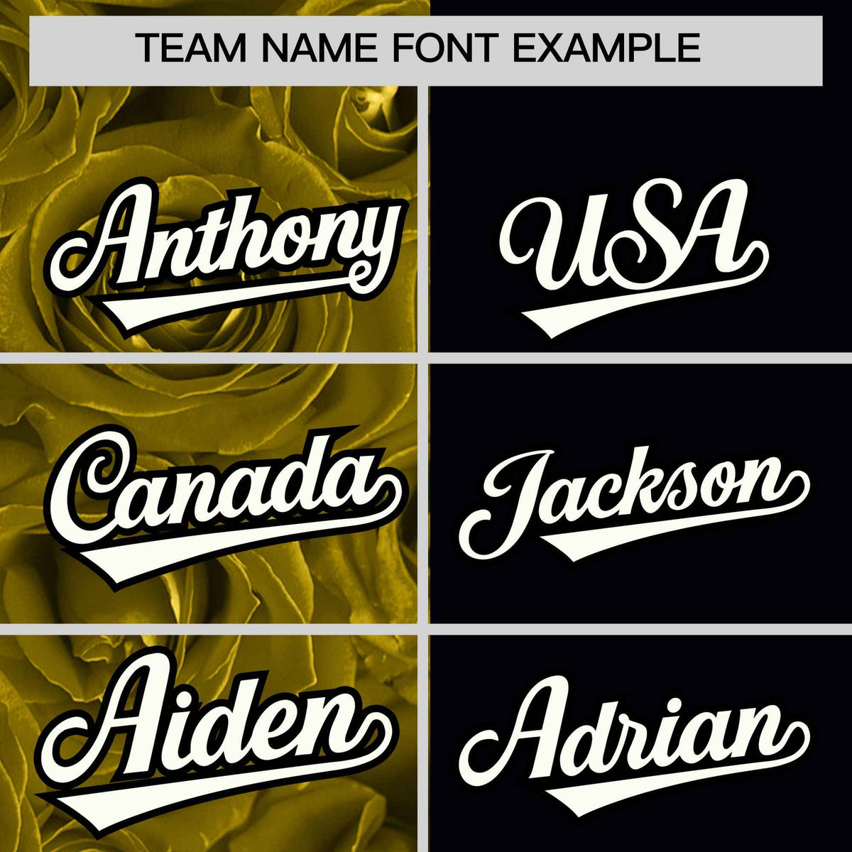 Custom Old Gold Black Split Rose Print Authentic Baseball Jersey Limited