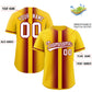 Custom Gold Crimson Lapel Gradient Fashion Authentic Baseball Jersey Limited