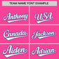 Custom Pink Royal Lapel Gradient Fashion Authentic Baseball Jersey Limited