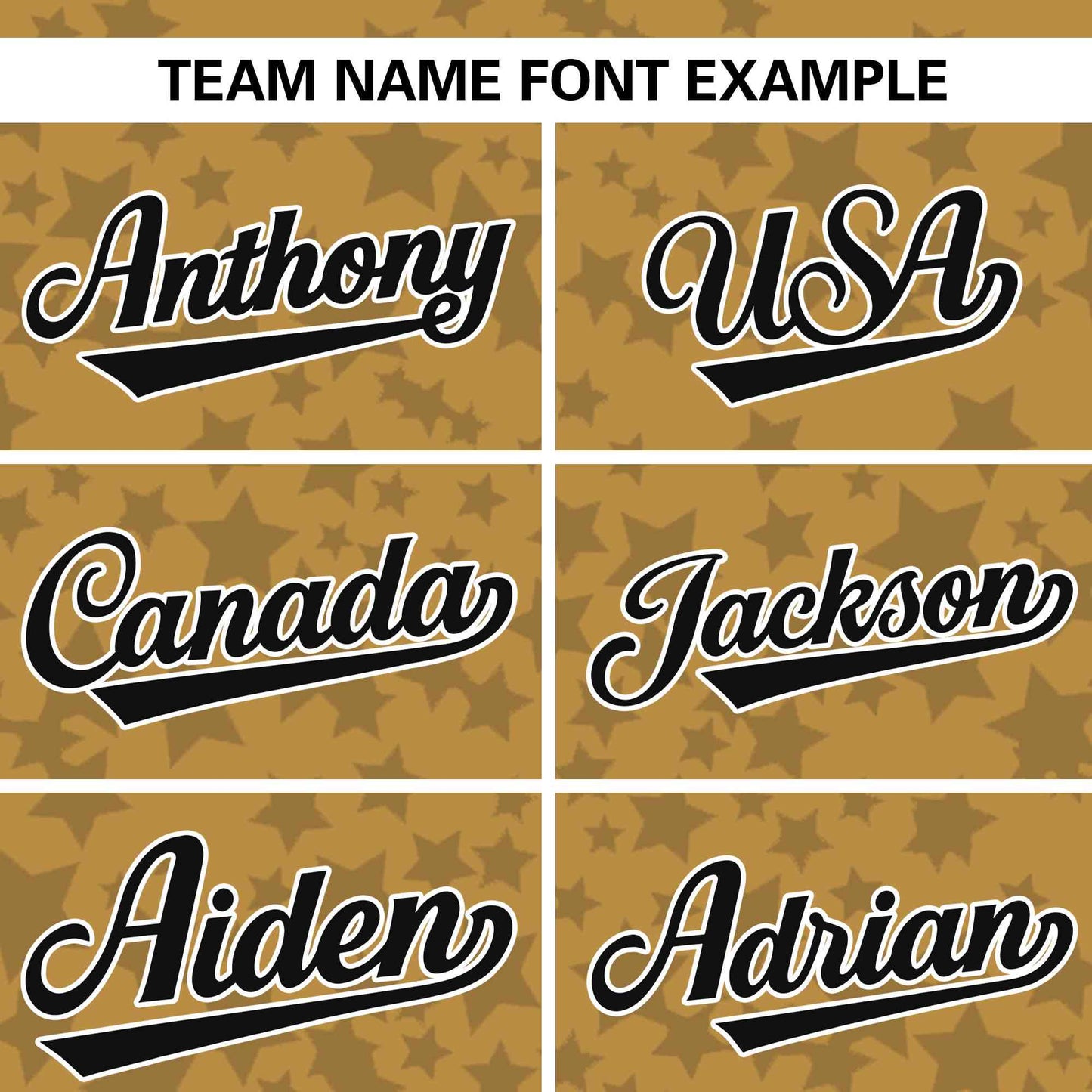 Custom Old Gold Black Personalized Star Graffiti Pattern Authentic Baseball Jersey Limited