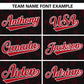 Custom Black Red Personalized Star Graffiti Pattern Authentic Baseball Jersey Limited
