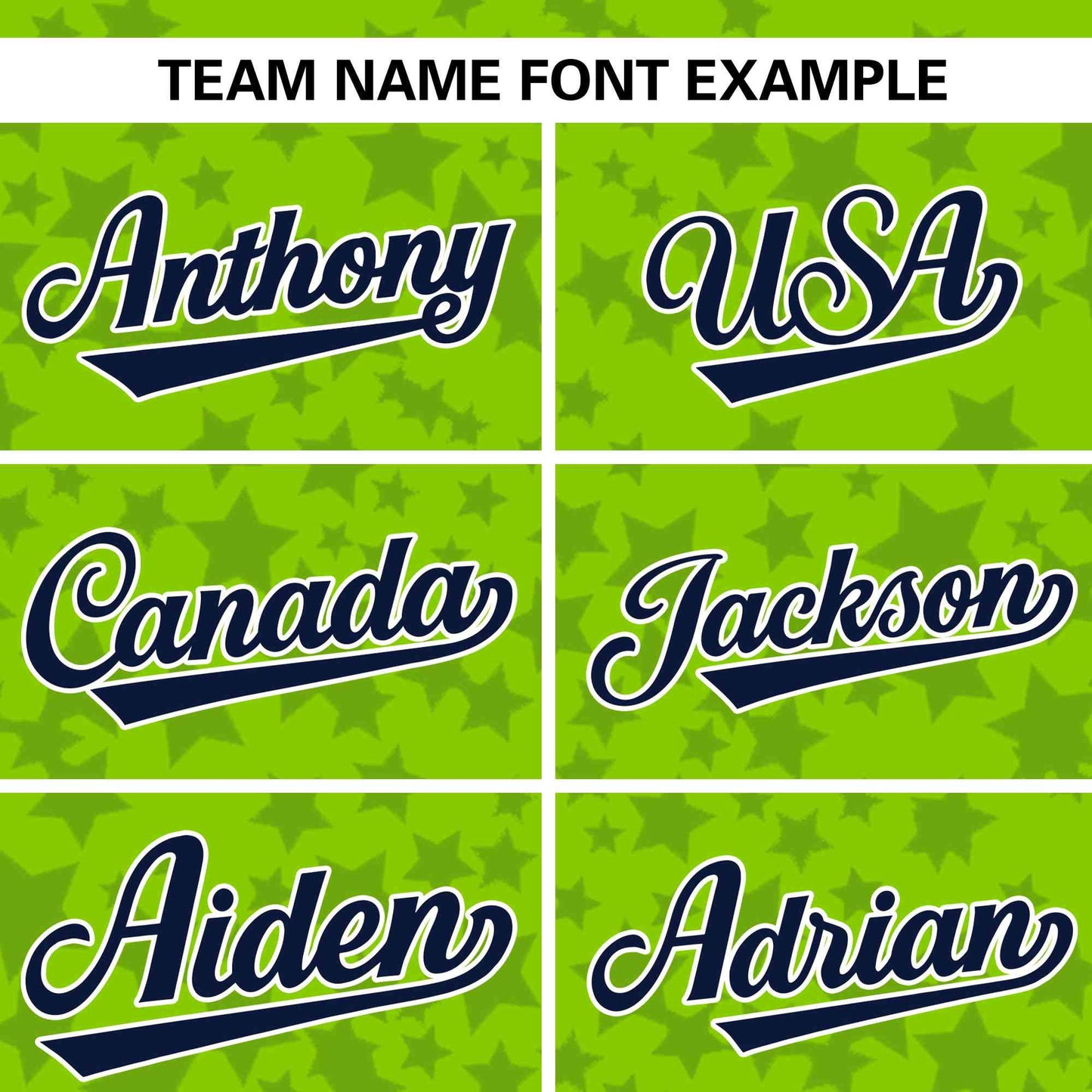 Custom Neon Green Navy Personalized Star Graffiti Pattern Authentic Baseball Jersey Limited
